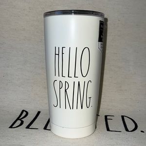 RAE DUNN TUMBLER HELLO SPRING